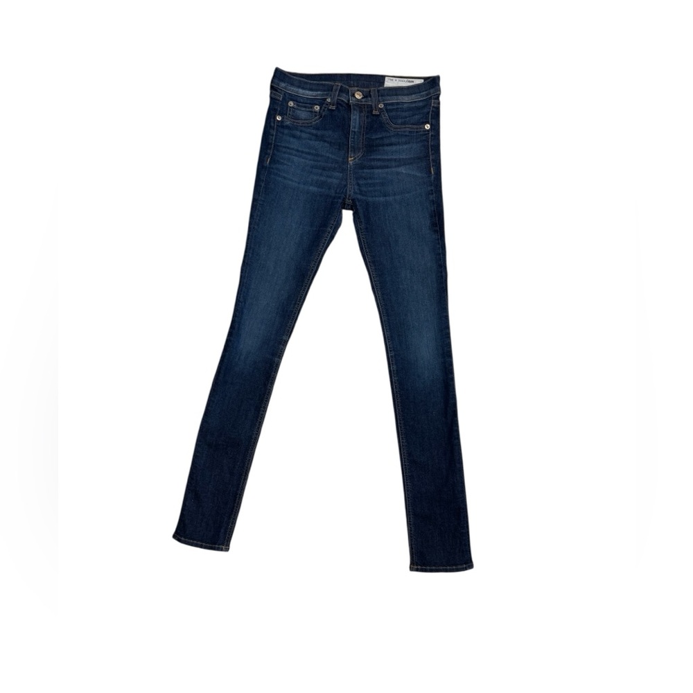 Rag & Bone Skinny Jeans Size 26 Dark Wash Mid Rise Denim